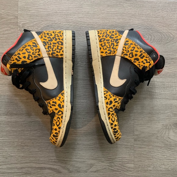 Women 8 Nike dunk high cheetah leopard safari - Picture 3 of 6